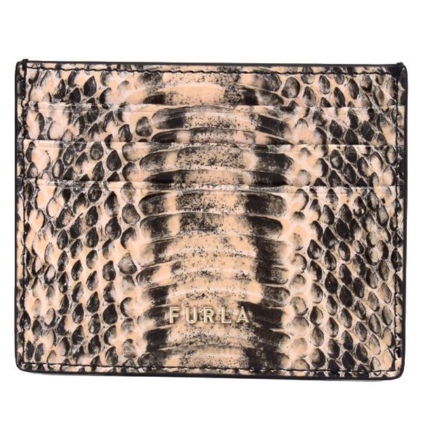 FURLA フルラ カードケース パイソン レザー 名刺入れ 定期入れ