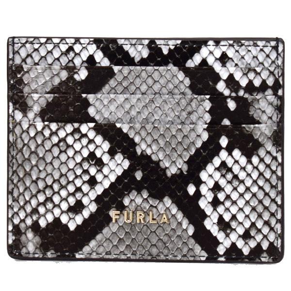 FURLA（フルラ） カードケース パイソン レザー 名刺入れ 定期入れ