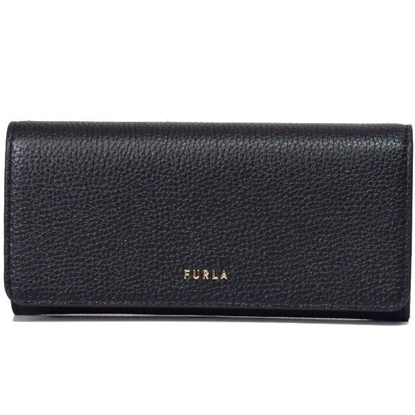 FURLA財布 FURLA フルラ 長財布 レザー リッツィ ロゴ フラップ 二つ折り