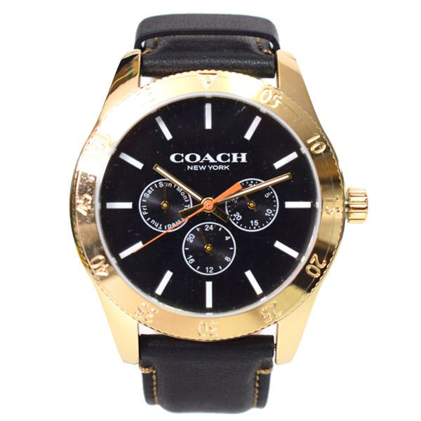 COACH(コーチ)男性用クロノグラフ時計 42mm W1624 新品正規品 COACH コーチ 時計 レザー メンズ クロノグラフ 専用BOX付き 本