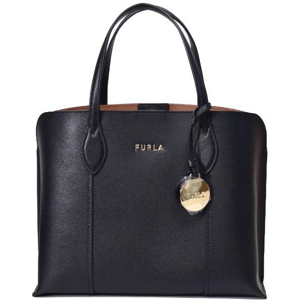 FURLA フルラ バッグ レザー ヴィットリア エム トート ブラック 