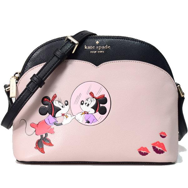 kate spade new york × Disney / ショルダーバッグ/レザー/ピンク/無地/ミニーマウス/WKR00211 kate spade NEW YORK ケイトスペード バッグ katespade グレインレザー