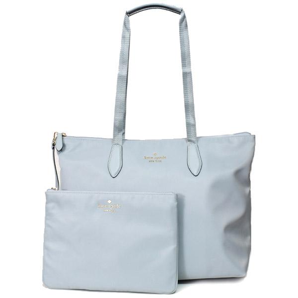 ケイトスペード バッグ katespade ナイロン PVC メル ザ リトル ベット パッカブル 収納ポーチ付 折りたたみ可能 トートバッグ アヴァロンミスト WKR00625 kate spade NEW YORK（ケイト・スペード ニューヨーク） ケイト