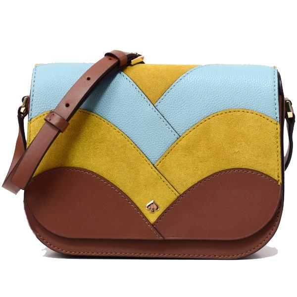 ケイトスペード バッグ katespade スムースレザー スエード ナディーン ショルダーバッグ ウォームジンジャーブレッド×ハニーディジョン×シーサイド WKRU6051 kate spade NEW YORK（ケイト・スペード ニューヨーク） ケイト