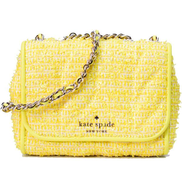 ケイトスペード バッグ katespade ラフィア スムースレザー ブライアー レーン キルティング サマー ツイード チェーン ミニ エメリン 2way クロスボディー 斜めがけ ショルダーバッグ イエローマルチ WKRU6721 kate spade NEW YORK（ケイト・スペード ニューヨーク） ケイト
