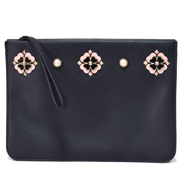 kate spade NEW YORK ケイトスペード ポーチ katespade レザー 花柄  