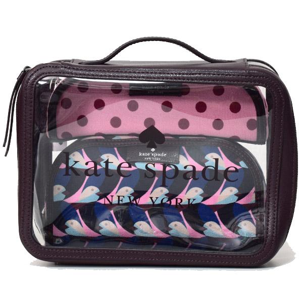 ケイトスペード バッグ Katespade Pvc キャンバス シルビア シースルー クリア ジオ バード ドット コスメポーチ 化粧ポーチ 3点セット マルチ Wlru59 Wlru59 ブランド専門店 パイクストリート 通販 Yahoo ショッピング