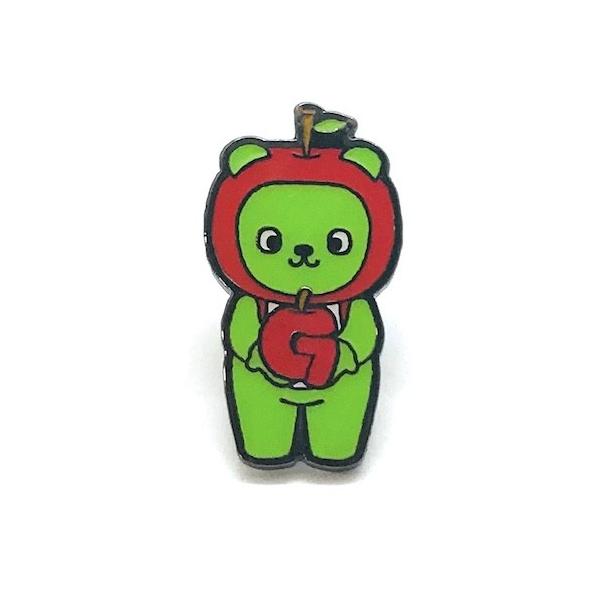 緑色キャラクターピンバッジセット 32個 pin-bigwave_a-08