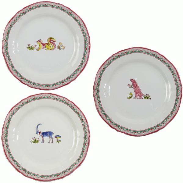 GIENジアン　ジャルダンイマージュプレート／デザート皿　2枚セット GIENジアン ジャルダンイマージュプレート／デザート皿 2枚