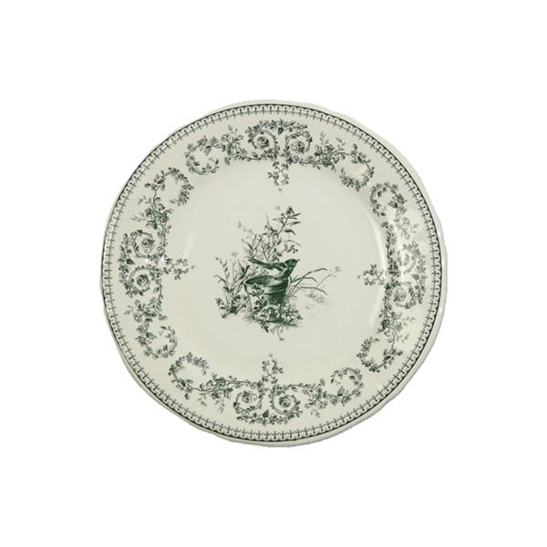 ジアン　Gien Les Depareillees Oiseau ジアン Les Depareillees Oiseau(鳥柄/グリーン) デザート