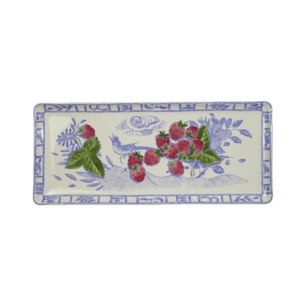 ジアン オワゾブルーフルーツ オブロング(サービス)トレイ36x15.5cm