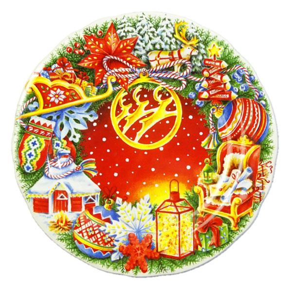 GIEN クリスマスプレート 2018 ジアン クリスマスプレート2018 シャレー柄 : ピナコテカ - 通販