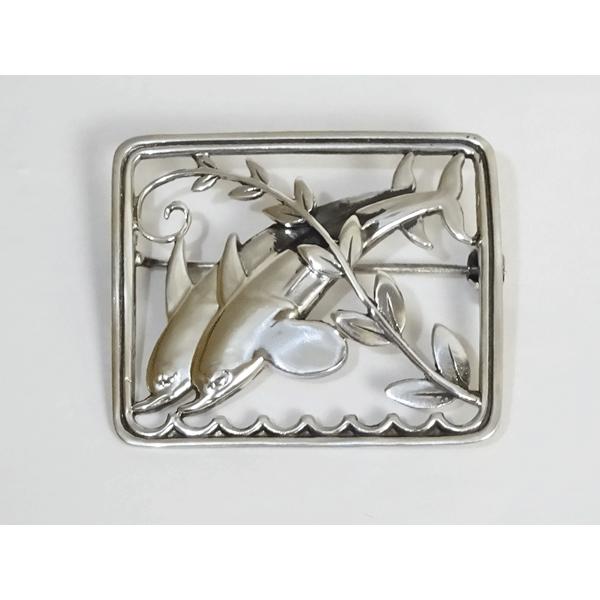 Georg Jensen（ジョージ ジェンセン） ブローチ251 イルカ
