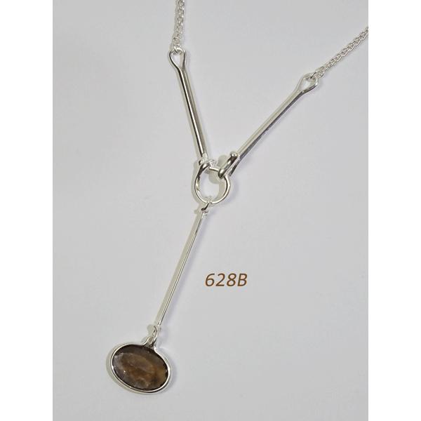 新品ジョージジェンセン ペンダント9B スモーククォーツ