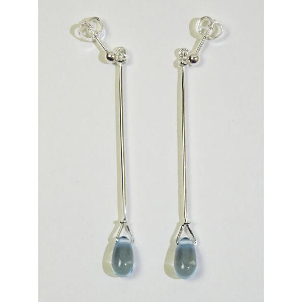 Georg Jensen ジョージジェンセン ロングピアス660A (ブルートパーズ 