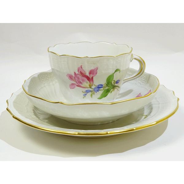 アウトレット マイセン 2つ花 兼用カップソーサーとデザートプレートのトリオ チューリップ ピンク Mei2triotp ピナコテカ 通販 Yahoo ショッピング