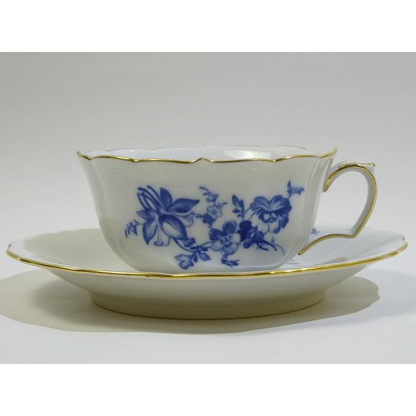 アウトレット マイセン 金彩ブルー オダマキ ティーカップソーサー Meigbomtea ピナコテカ 通販 Yahoo ショッピング