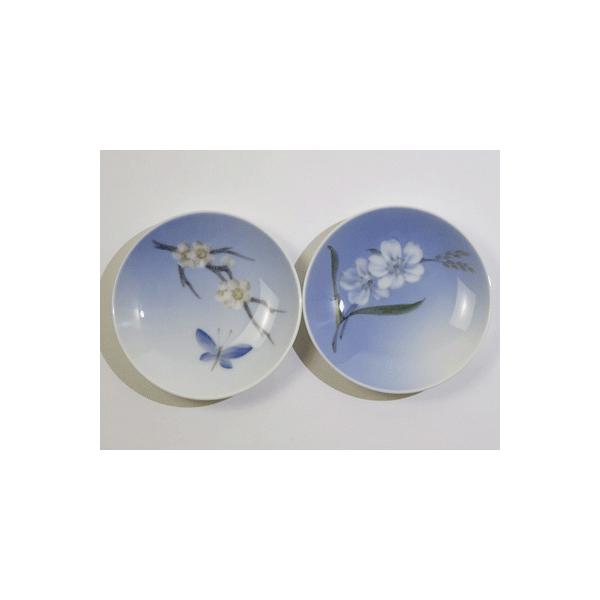 ROYAL COPENHAGEN（ロイヤルコペンハーゲン） 小皿 2枚セット 花と蝶