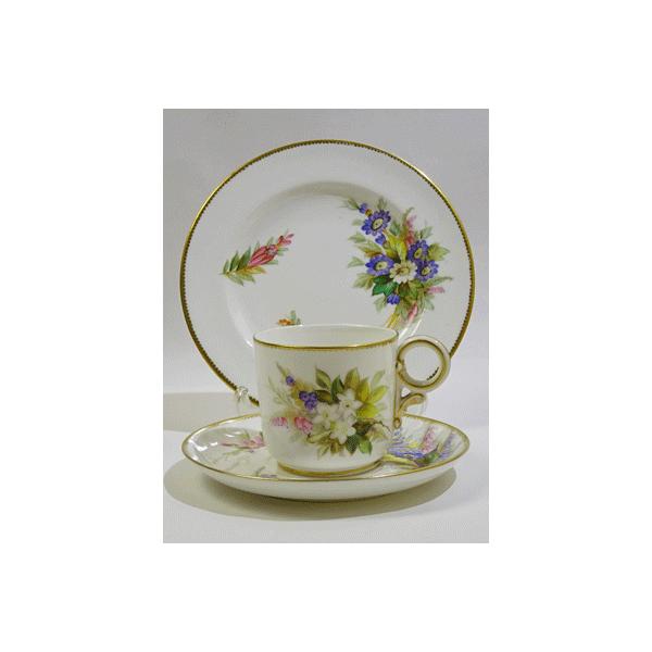 ロイヤルウースター オータムフラワー コーヒーカップソーサーと