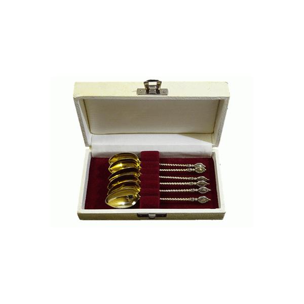 コーヒースプーン 6本セット クラシカルデザイン ゴールド10.5cm