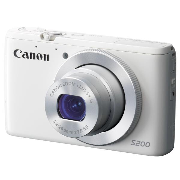 Canon デジタルカメラ PowerShot S200(ホワイト) F値2.0 広角24mm 光学5倍ズーム PSS200(WH)