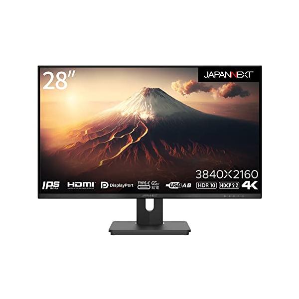 JAPANNEXT 28インチ モニター 4K UHD 3840x2160解像度 IPS  