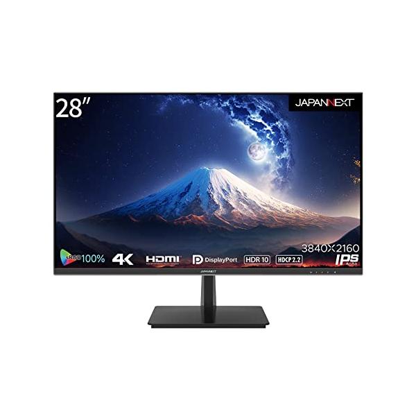 JAPANNEXT 28インチ モニター 4K UHD 3840x2160解像度 IPS