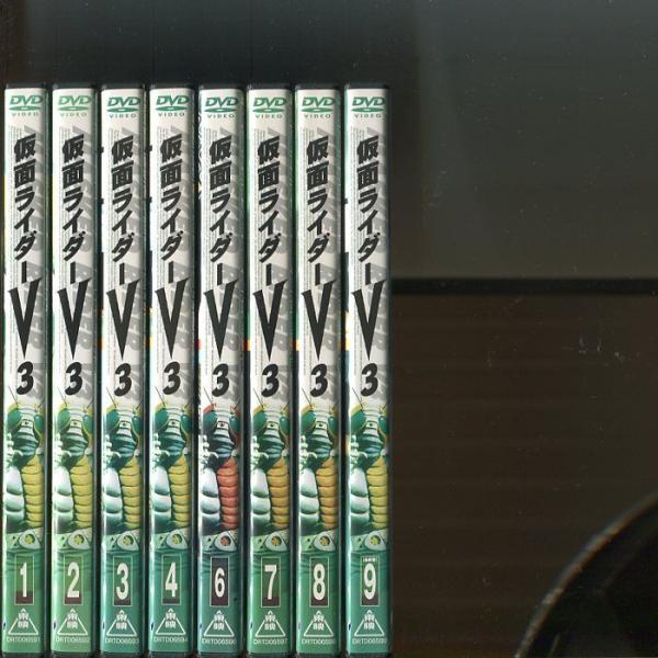 仮面ライダーV3」8巻セット （全9巻中5巻欠品）中古DVD レンタル