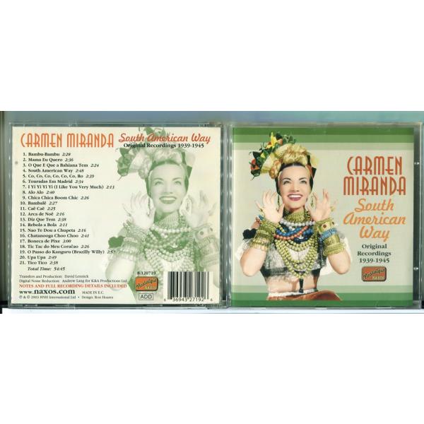 サウス・アメリカン・ウェイ/カルメン・ミランダ /CD 中古 セル版 ※インポート/e2890