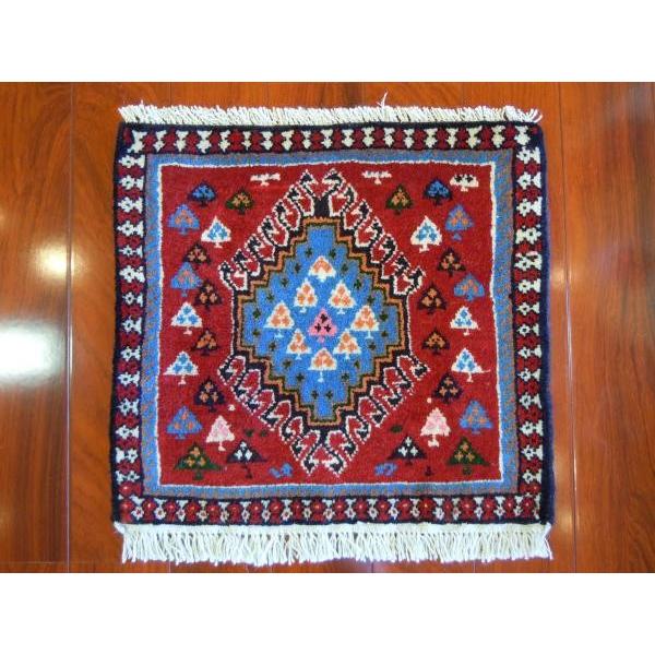 ヤラメ産 ミニサイズ イラン製手織り草木染め ペルシャ絨毯 W-363 : w