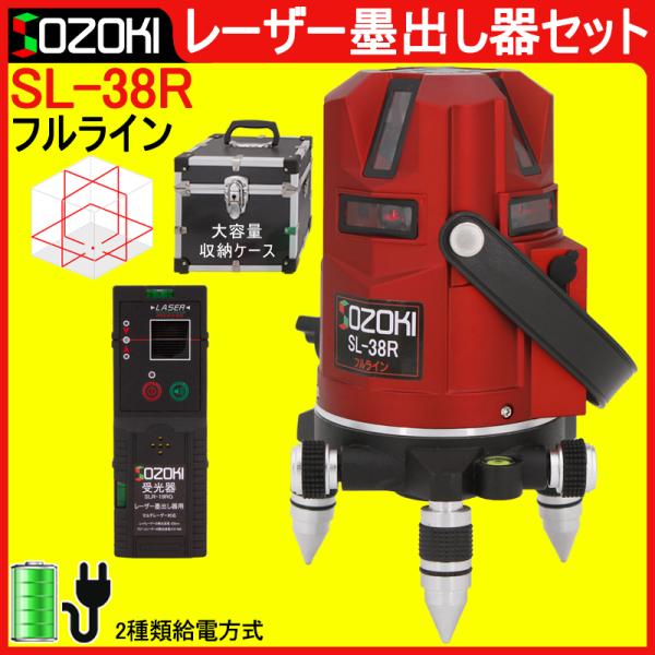 国産　レーザー墨出し器 FUKUDA 360°フルラインダイレクトグリーンレーザー墨出し器 MW