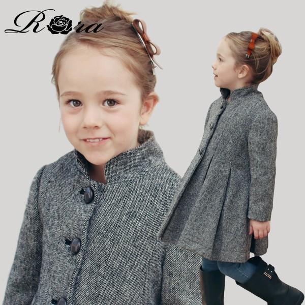 子供服 コート キッズ コート アウター 冬 ウール おしゃれ かわいい 女の子服 フレアコート ウールコート Rora 通販 Yahoo ショッピング