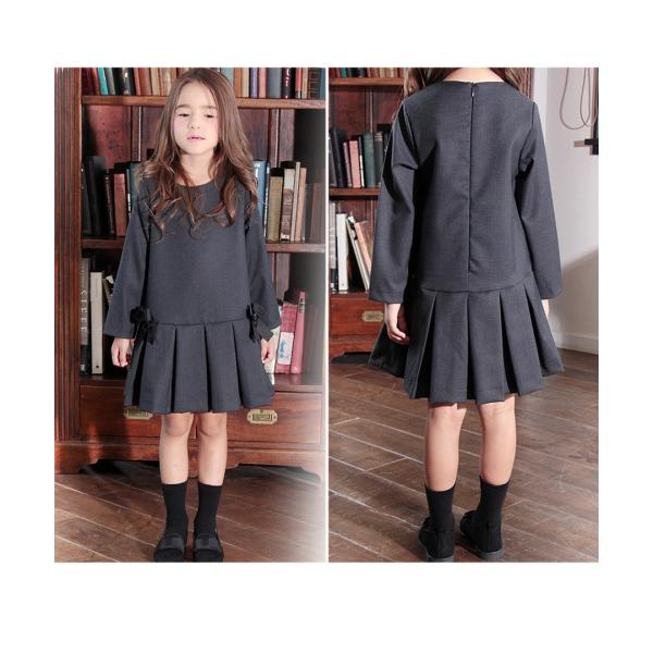 フォーマル ワンピース 長袖 女の子 子供服 キッズ 結婚式 入学式 卒業式 ファー ケープ 可愛い おしゃれ チャコール グレー Kisumupoly Ac Ke