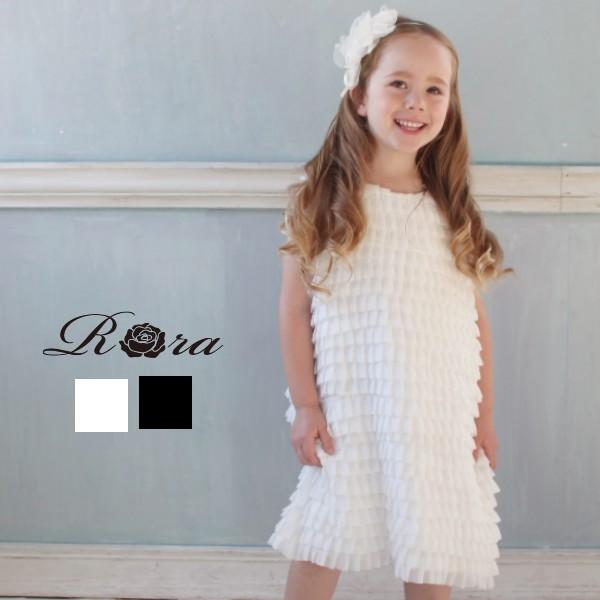 子供服 フォーマル 女の子 ワンピース ドレス ノースリーブ 結婚式 発表会 冠婚葬祭 上品 シンプル 黒 白 七五三 ギフト プレゼント 90 100 110 1 130 140 Supersport Tn