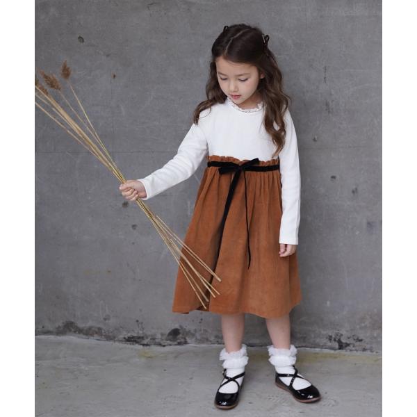 ワンピース キッズ 女の子 コーデュロイ 長袖 子供服 カジュアル 可愛い 大人っぽい Buyee 日本代购平台 产品购物网站大全 Buyee一站式代购 Bot Online