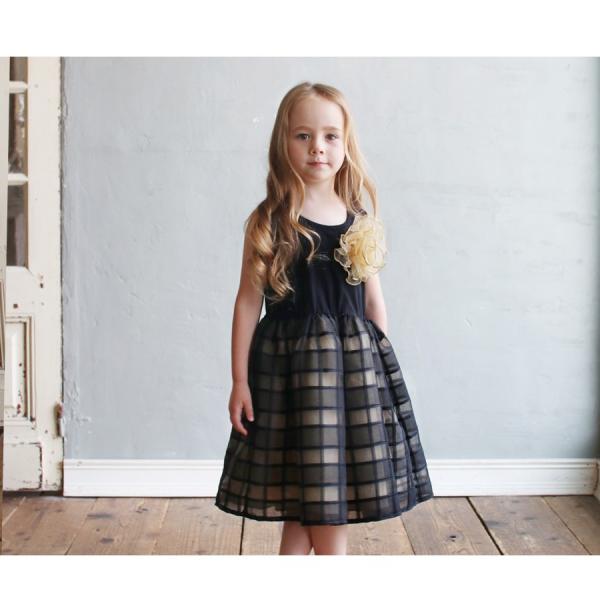 キッズ ドレス 子供服 女の子 ワンピース フォーマル ブラック ベージュ コサージュ 黒 ふんわり ボリューム スカート 発表会 結婚式 90 100 110 1 130 140 Www Parselsorgu Com