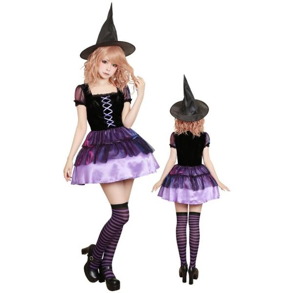 ハロウィン コスプレ コスチューム 2点セット 魔女 Witch Mサイズ