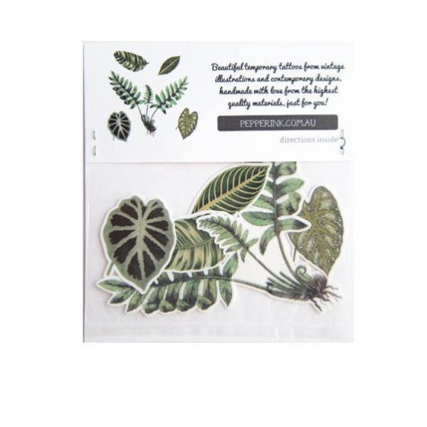 タトゥーシール テンポラリータトゥー 5デザインオーストラリア Pepperink 個性的なアーティストデザイン ヴィンテージボタニカル 葉 デザイン Buyee Buyee 日本の通販商品 オークションの代理入札 代理購入