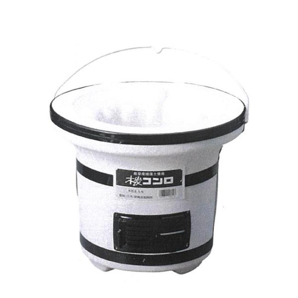 〜亀島製陶所　三河焼しちりん　9号〜能登産珪藻土使用　純国産しちりんベテランの職人が手作業で作る昔ながらの七輪です　さんまの塩焼・焼肉・バーベキュ−・ホルモン焼・海の幸にも！遠赤外線効果により表面はパリッと、中はジュ−シ−に焼き上がります！...