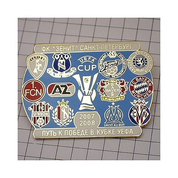 ピンバッジ・欧州サッカー連盟クラブの紋章 UEFA EUROPE EURO-2007◆フランス限定ピンズ◆レアなヴィンテージものピンバッチ