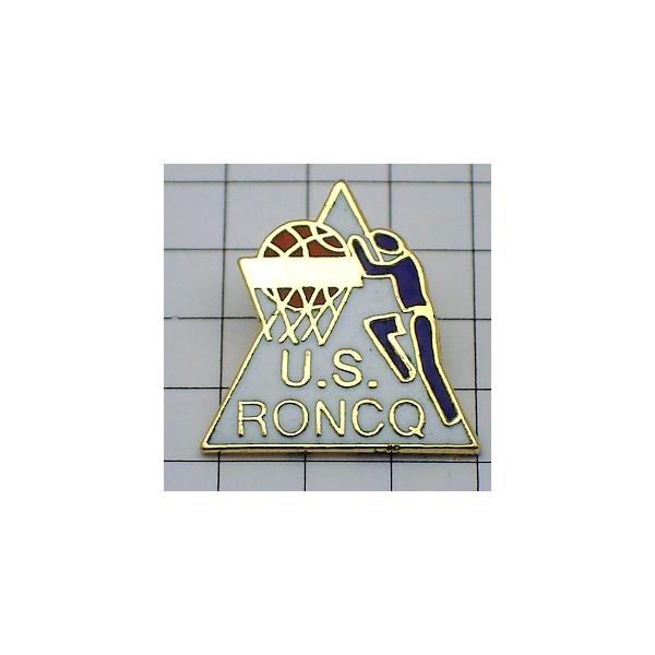 ピンバッジ・BASKET RONCQ◆フランス限定ピンズ◆レアなヴィンテージものピンバッチ