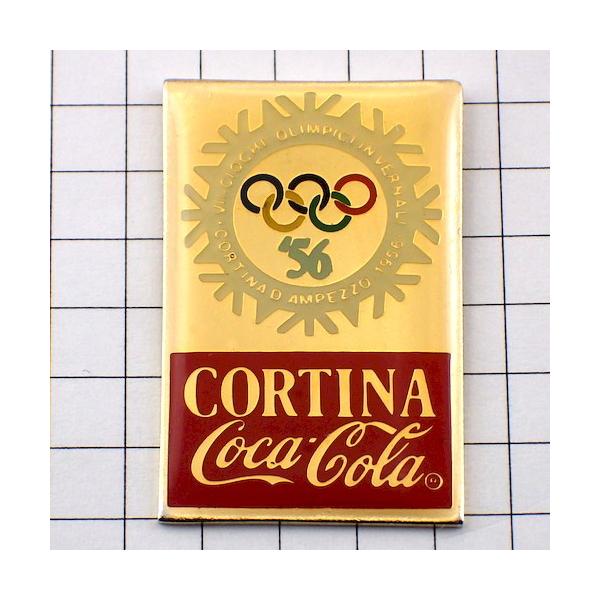 ピンバッジ・コルティナ五輪コカコーラ1956年イタリア COCA-COLA
