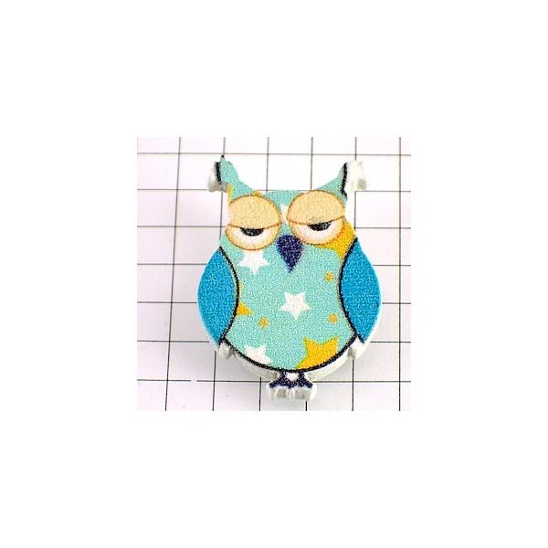 ピンズ・フクロウ梟ミミズク木製