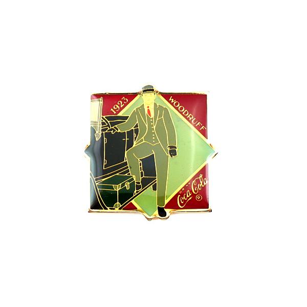 ピンバッジ・コカコーラ社長ロバートウッドラフ経営者◇フランス限定