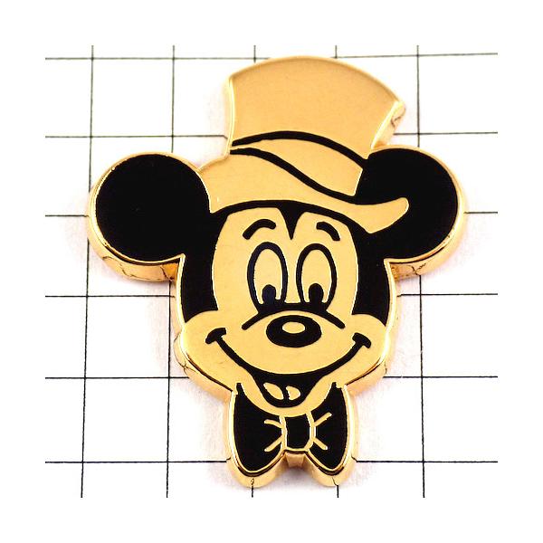 ピンバッジ・ミッキーマウス金色ディズニーシルクハット帽子