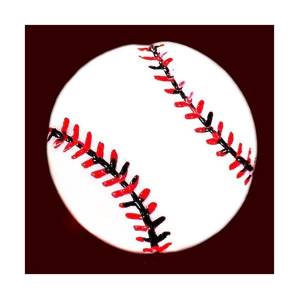 ピンズ・白球ベースボール野球のボール赤い糸 : ピンズマルシェ - 通販