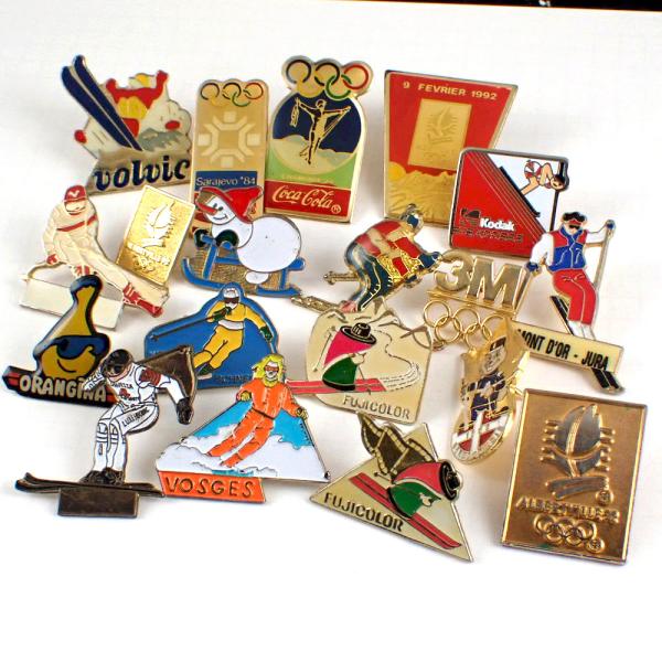ピンバッジ・19個セット五輪スキー雪だるま3Mなど◇フランス限定
