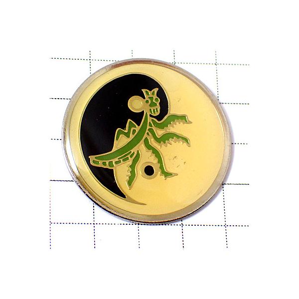 ピンバッジ・カマキリ蟷螂タオイズム太極のマーク陰陽道◇フランス限定