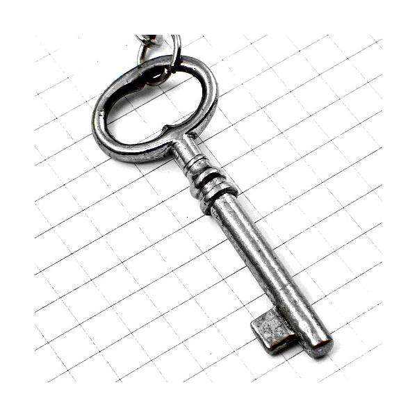 キーホルダー・銀色のカギ鍵シルバー◇フランス限定ポルトクレ◇レアな