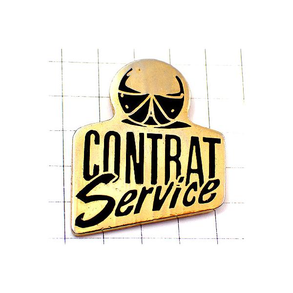 ピンバッジ・サービスの契約ゴールド金色 EIFFEL CONTRAT-SERVICE